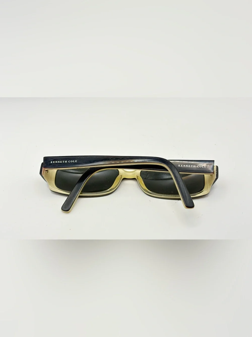 Kenneth Cole City of Angles Black Oval Sunglasses Frames Only